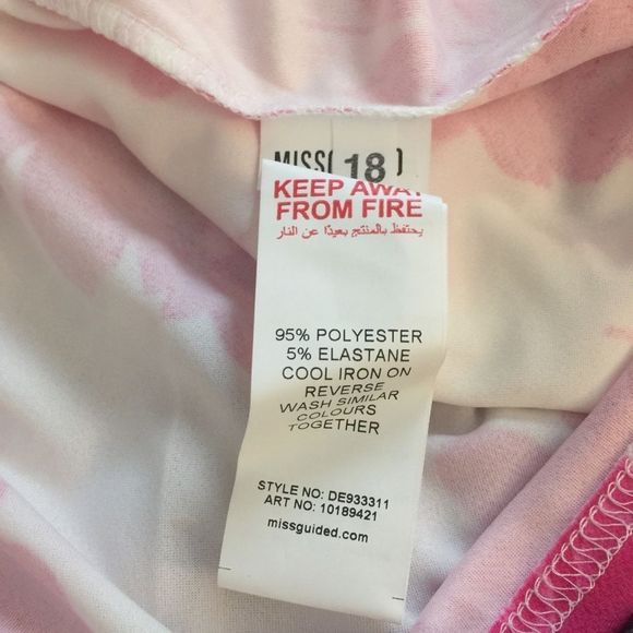 Missguided  Floral Print One Strap Mini Dress - Picture 8 of 8